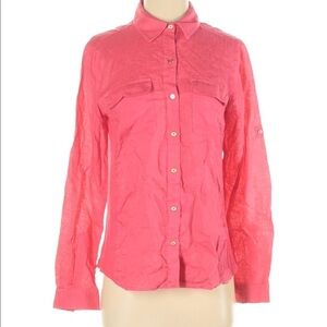 Calvin Klein Pink Button Down Shirt Small